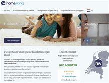 Tablet Screenshot of homeworks.nl